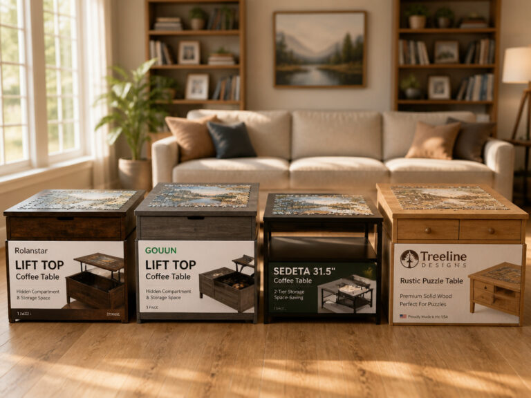4 Best Coffee Tables for Puzzles 2026