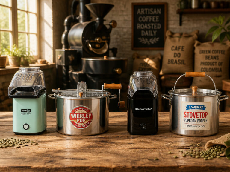 4 Best Popcorn Makers for Coffee Roasting 2026