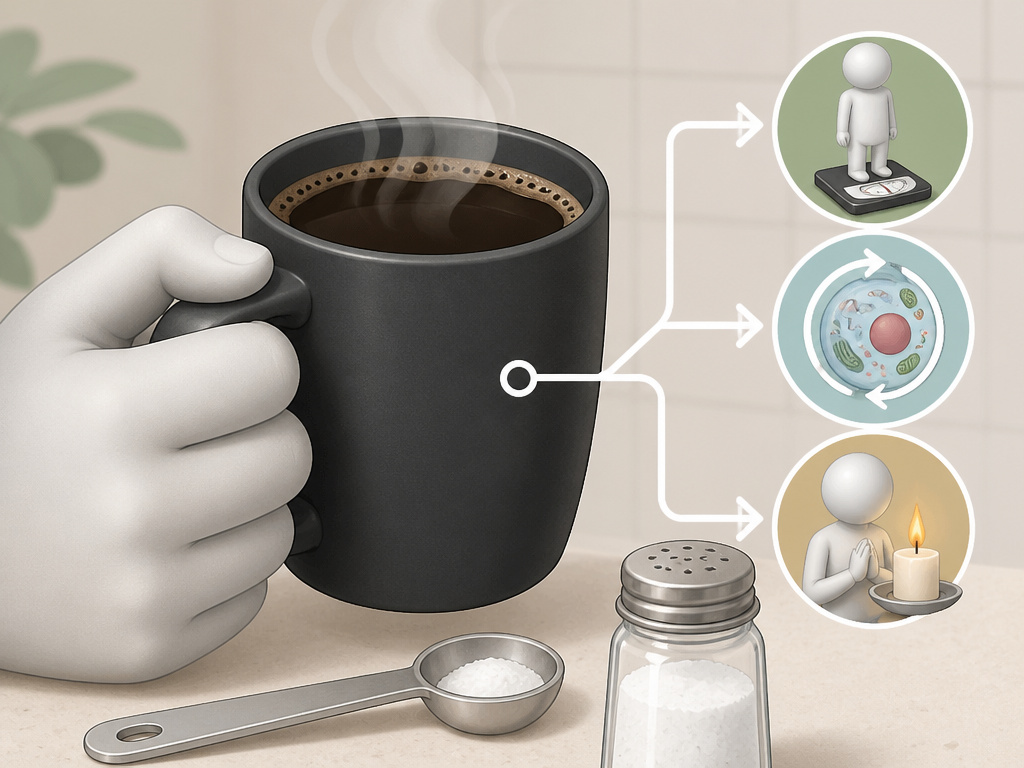 Decision tree for drinking black coffee during a fast for different goals