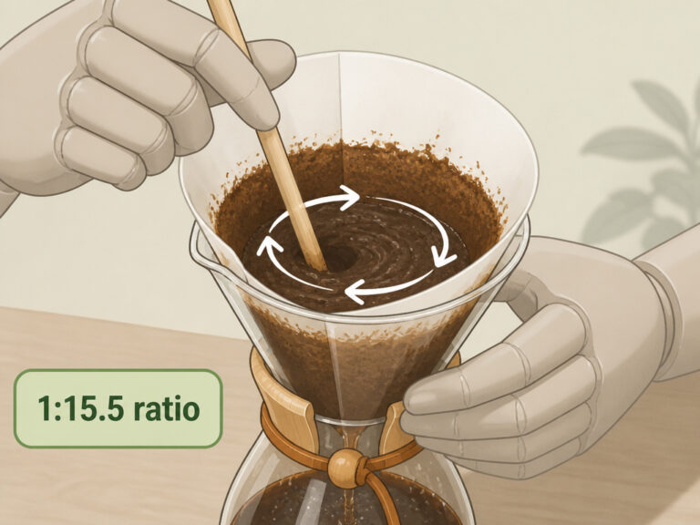 Chemex Coffee to Water Ratio Guide: The 1:15.5 Golden Rule
