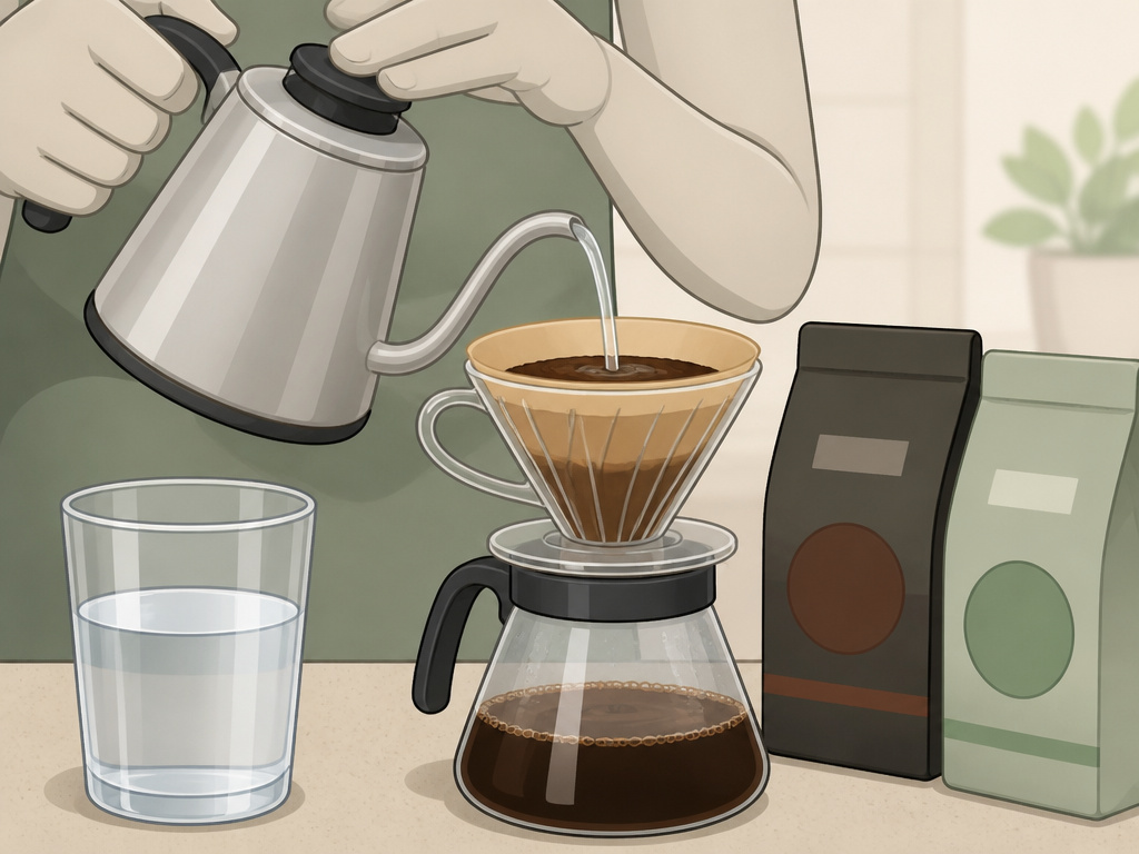 Safer coffee preparation for diarrhea: using a paper filter and dark roast beans.