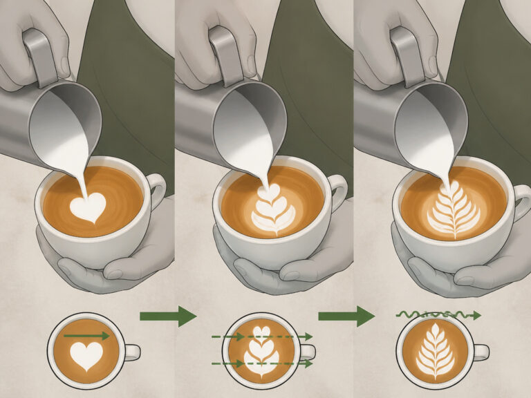 How to Make Coffee Art | The Pour Angle That Decides It