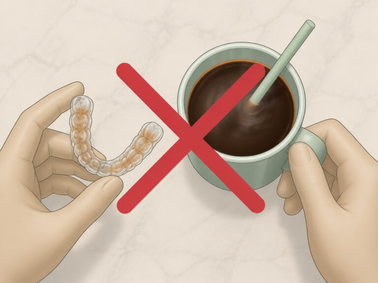 The Real Risk of Drinking Coffee With Braces: Stains & Sugar