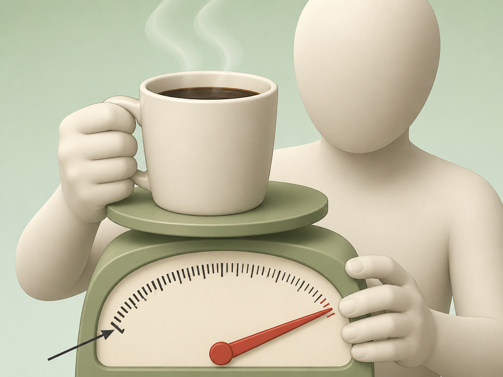 Black coffee's small thermogenic effect versus the large calorie deficit required for fat loss.