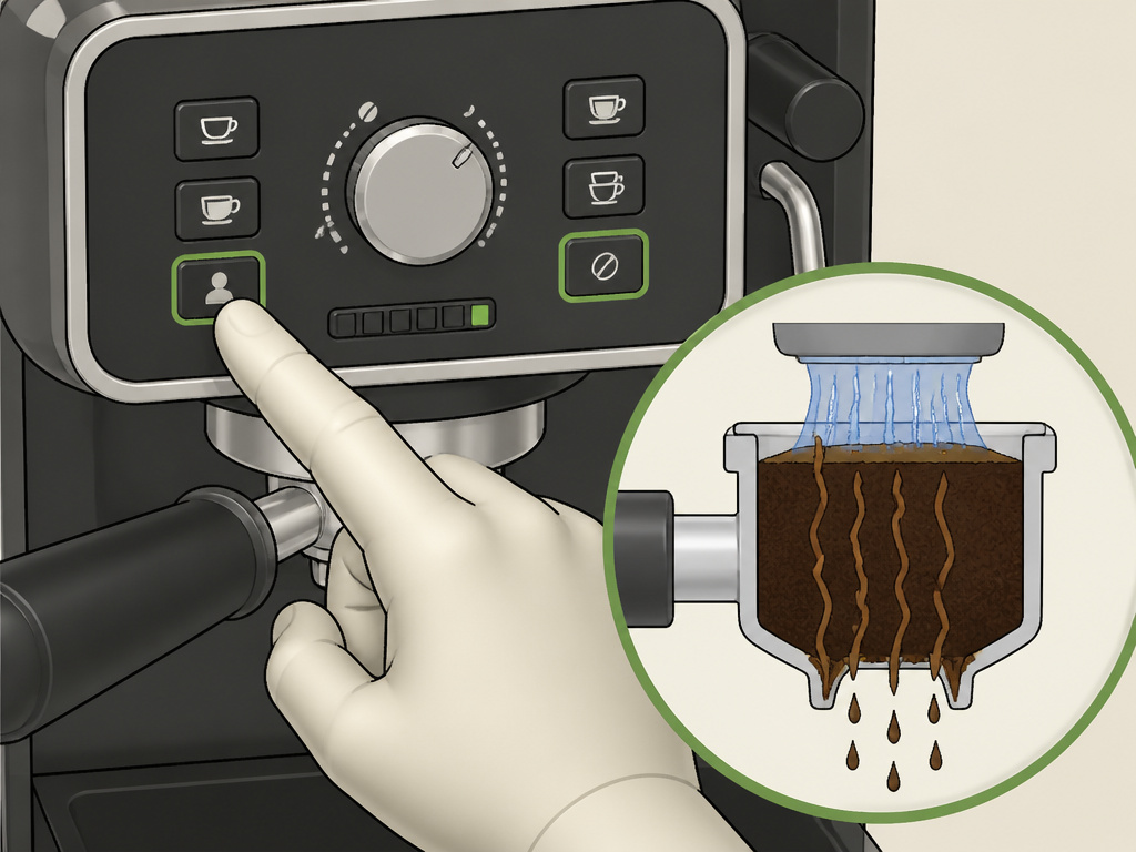 De'Longhi superautomatic coffee strength and volume settings causing over-extraction diagram