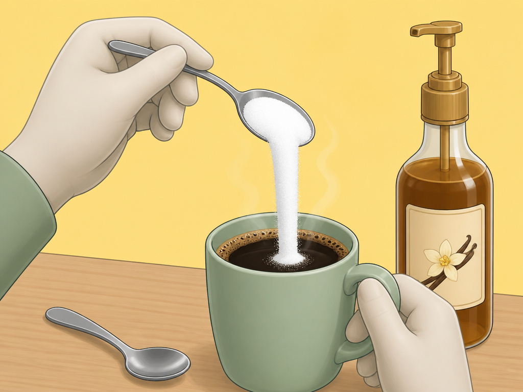 Adding sugar to coffee, a risk factor for kidney stones.